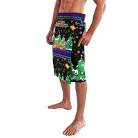 Malaysia Christmas Lavalava with Tiger Santa Hat Snowflakes and Holiday Tree Pattern - Wonder Print Shop