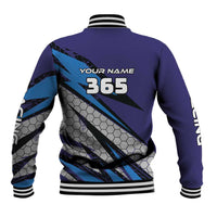 Custom Extreme Motocross Racing Baseball Jacket with Rider Graphic - Wonder Print Shop
