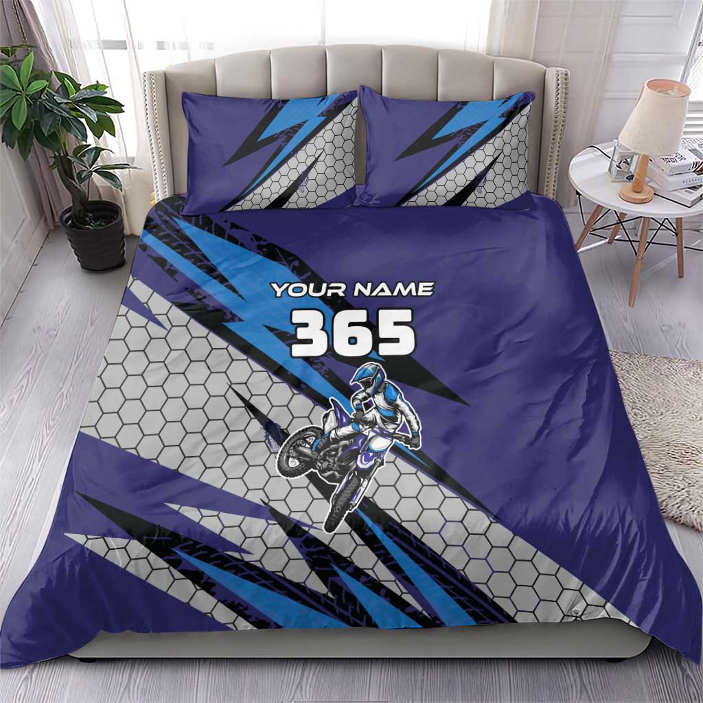 Custom Extreme Motocross Racing Bedding Set with Rider Graphic - Wonder Print Shop