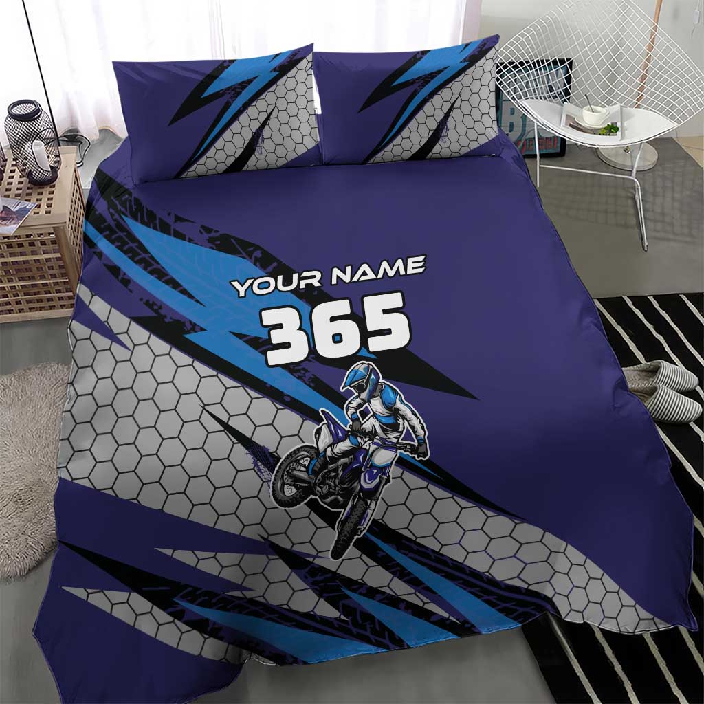 Custom Extreme Motocross Racing Bedding Set with Rider Graphic - Wonder Print Shop