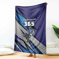 Custom Extreme Motocross Racing Blanket with Rider Graphic - Wonder Print Shop