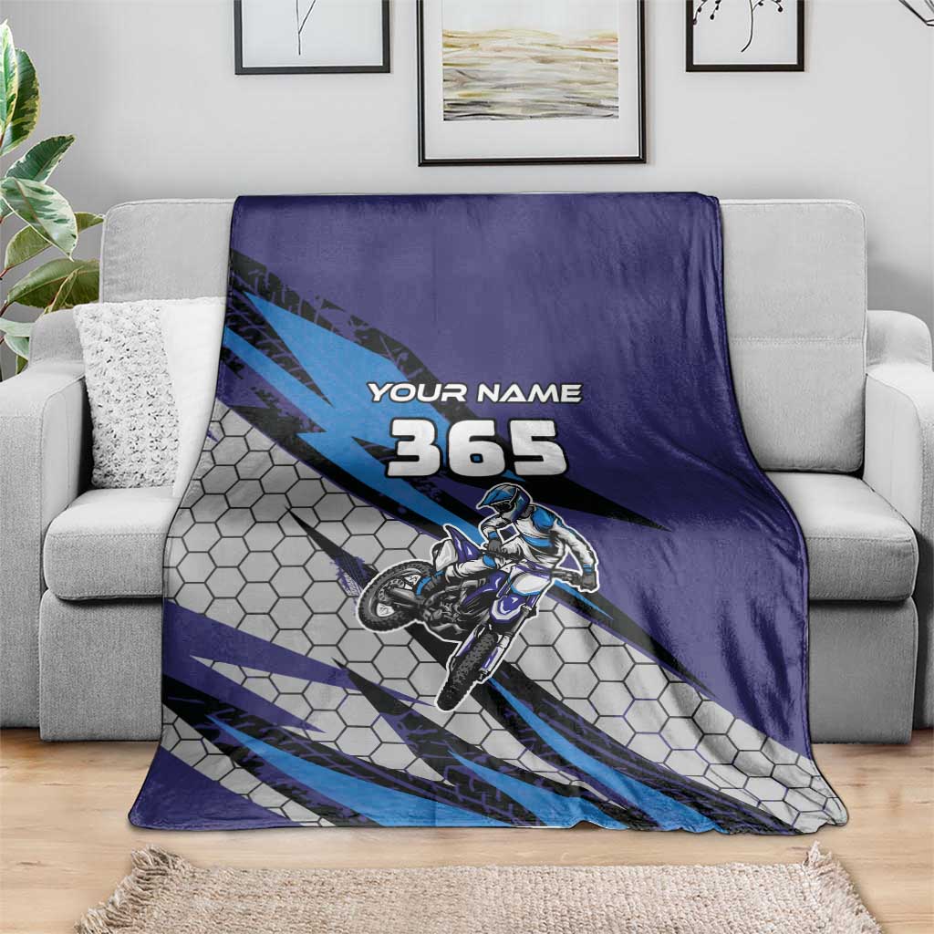 Custom Extreme Motocross Racing Blanket with Rider Graphic - Wonder Print Shop