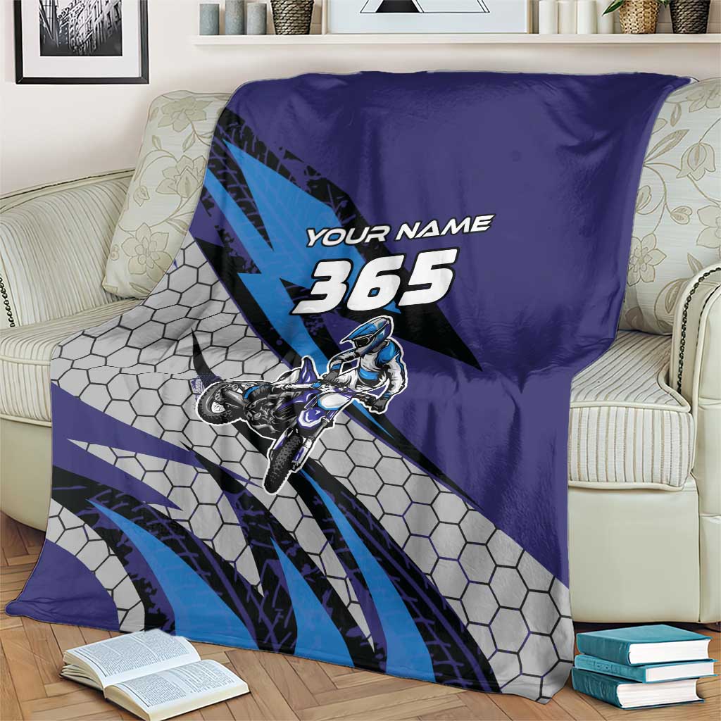 Custom Extreme Motocross Racing Blanket with Rider Graphic - Wonder Print Shop