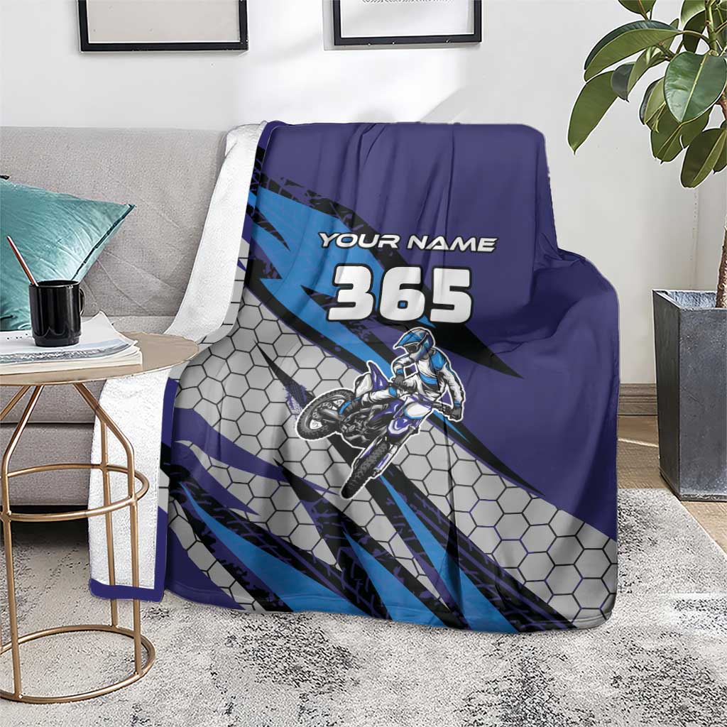 Custom Extreme Motocross Racing Blanket with Rider Graphic - Wonder Print Shop