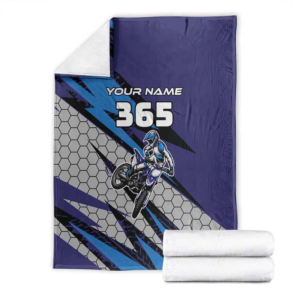 Custom Extreme Motocross Racing Blanket with Rider Graphic - Wonder Print Shop