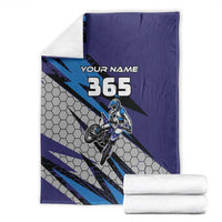 Custom Extreme Motocross Racing Blanket with Rider Graphic - Wonder Print Shop