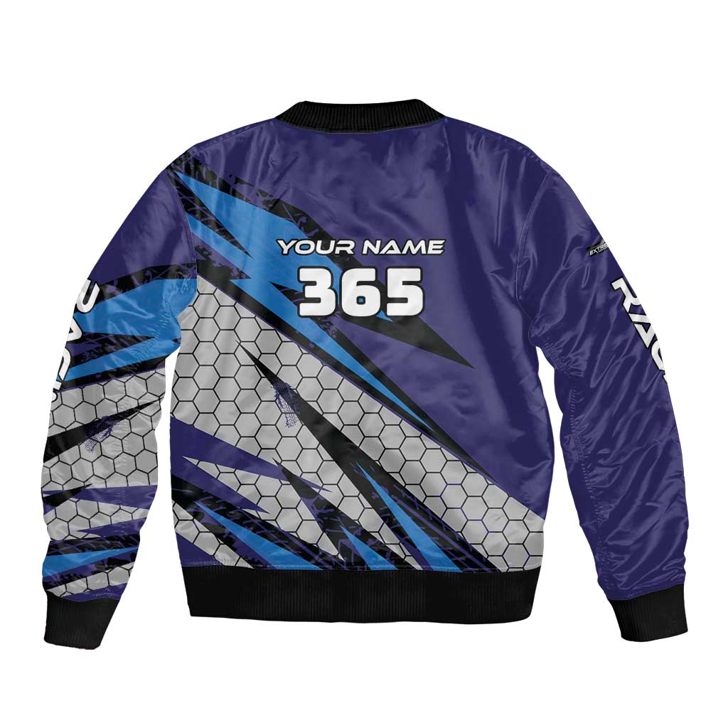 Custom Extreme Motocross Racing Bomber Jacket with Rider Graphic - Wonder Print Shop
