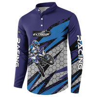 Custom Extreme Motocross Racing Button Sweatshirt with Rider Graphic - Wonder Print Shop