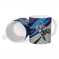 Custom Extreme Motocross Racing Ceramic Mug with Rider Graphic - Wonder Print Shop