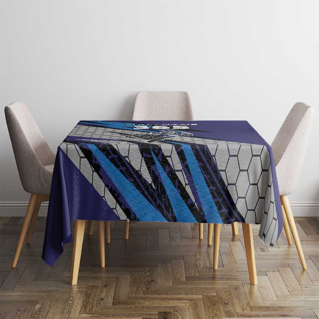 Custom Extreme Motocross Racing Tablecloth with Rider Graphic - Wonder Print Shop