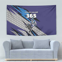 Custom Extreme Motocross Racing Tapestry with Rider Graphic - Wonder Print Shop