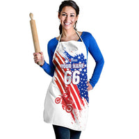 Custom Patriotic Motocross Apron with American Flag - Wonder Print Shop