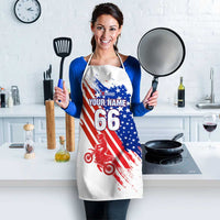 Custom Patriotic Motocross Apron with American Flag - Wonder Print Shop