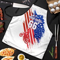 Custom Patriotic Motocross Apron with American Flag - Wonder Print Shop