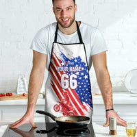 Custom Patriotic Motocross Apron with American Flag - Wonder Print Shop