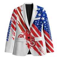 Custom Patriotic Motocross Blazer with American Flag - Wonder Print Shop