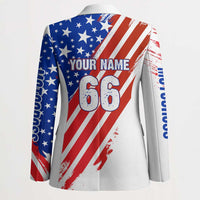 Custom Patriotic Motocross Blazer with American Flag - Wonder Print Shop