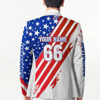 Custom Patriotic Motocross Blazer with American Flag - Wonder Print Shop