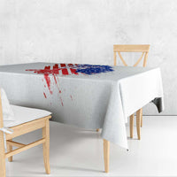 Custom Patriotic Motocross Tablecloth with American Flag - Wonder Print Shop