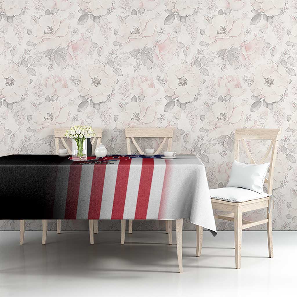 Custom Patriotic Eagle Motocross Tablecloth with American Flag and Rider Design - Wonder Print Shop