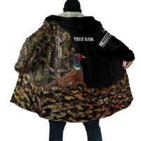 Custom Pheasant Hunting Cloak with Woodland Forest Scene and Autumn Foliage Pattern - Wonder Print Shop