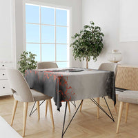 Custom Black Dragon Bowling Tablecloth with Fiery Ball and Thunderstorm Lightning Pattern - Wonder Print Shop