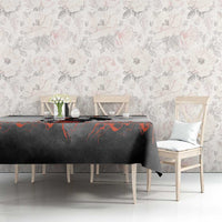 Custom Black Dragon Bowling Tablecloth with Fiery Ball and Thunderstorm Lightning Pattern - Wonder Print Shop