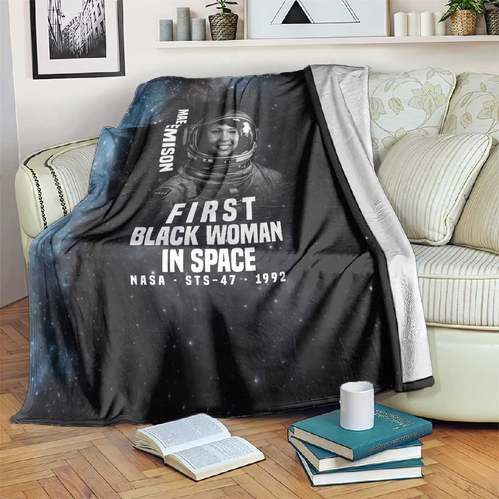 Mae Jemison Blanket with NASA Spacesuit Portrait, First Black Woman - Wonder Print Shop