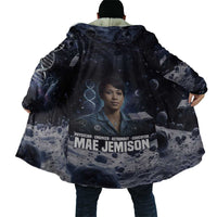 Mae Jemison Cloak with Space Portrait Design, Science Has No Boundaries Quote and DNA Book Elements - Wonder Print Shop