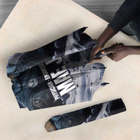 Mae Jemison Umbrella with Space Portrait Design, Science Has No Boundaries Quote and DNA Book Elements - Wonder Print Shop