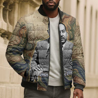 Langston Hughes Bomber Puffer Jacket My Soul Has Grown Deep Like the Rivers - Wonder Print Shop