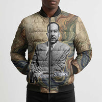 Langston Hughes Bomber Puffer Jacket My Soul Has Grown Deep Like the Rivers - Wonder Print Shop