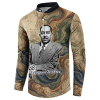 Langston Hughes Button Sweatshirt My Soul Has Grown Deep Like the Rivers