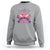 Pink Sweatshirt for Breast Cancer Awareness In October We Wear Pink - Wonder Print Shop