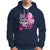 Breast Cancer Awareness Hoodie No One Fights Alone - Wonder Print Shop