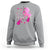 Breast Cancer Awareness Sweatshirt No One Fights Alone - Wonder Print Shop