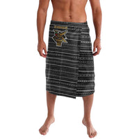 Zimbabwean Bird Statue Lavalava Tribal Pattern with National Flag Patch and Heritage Symbol