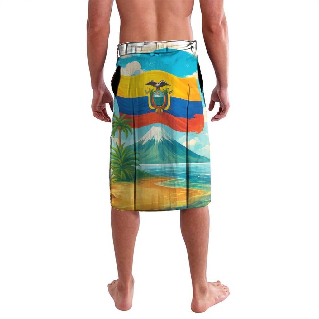 Ecuador Lavalava with Wildlife and Flag Landscape Design - Wonder Print Shop