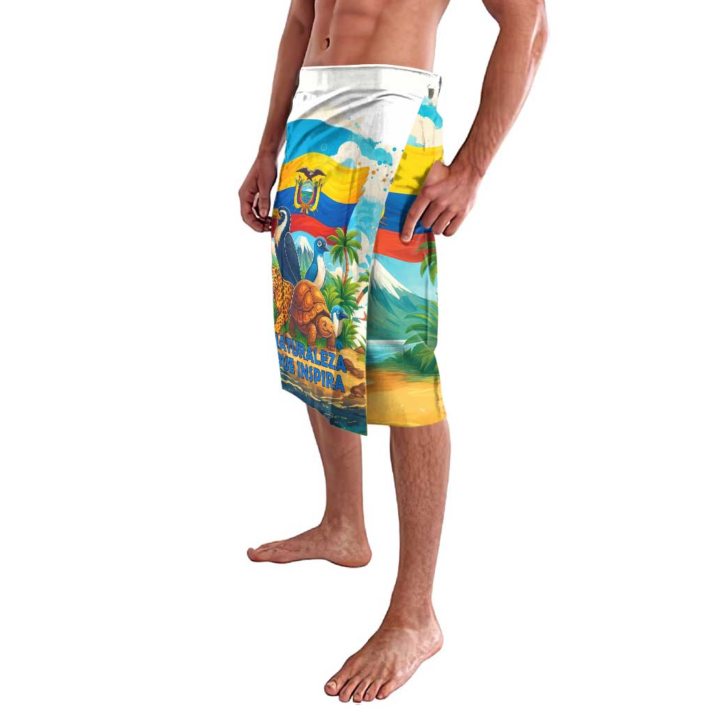Ecuador Lavalava with Wildlife and Flag Landscape Design - Wonder Print Shop