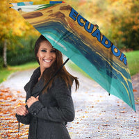 Ecuador Umbrella with Wildlife and Flag Landscape Design - Wonder Print Shop