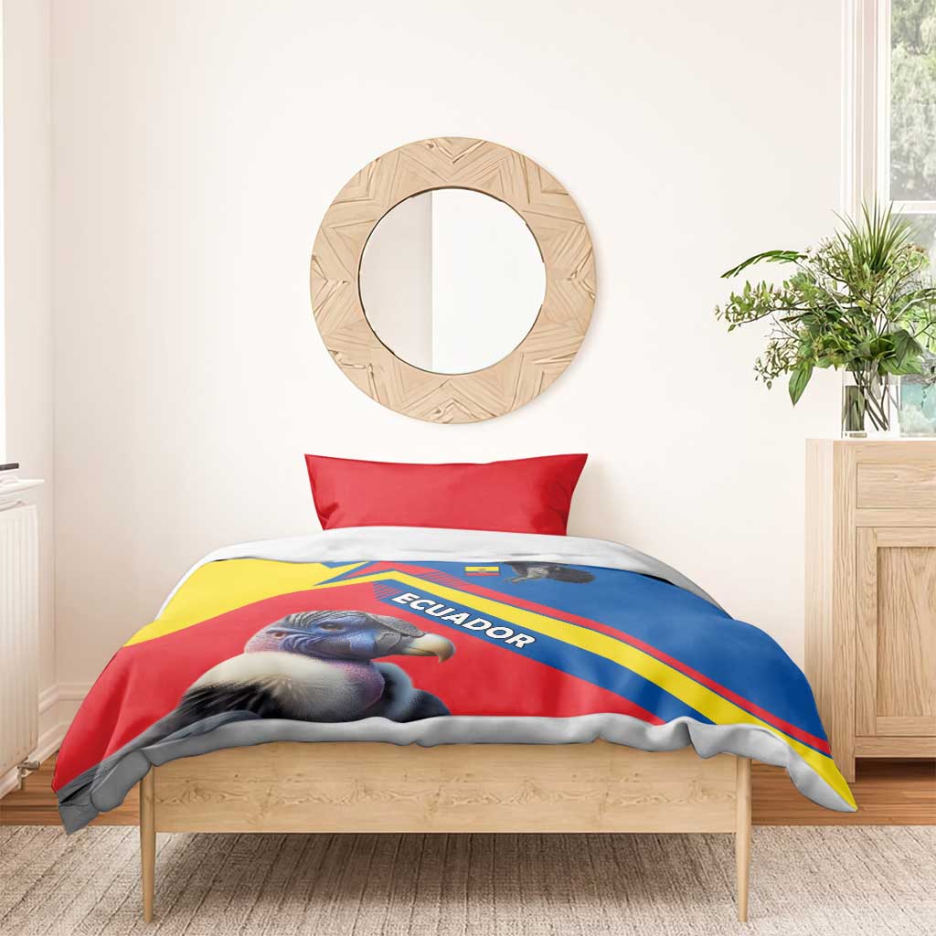 Ecuador Bedding Set with Andean Condor and Chevron Stripe Design - Wonder Print Shop