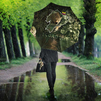 Ecuador Umbrella with Jaguar Rainforest Map Design - Wonder Print Shop