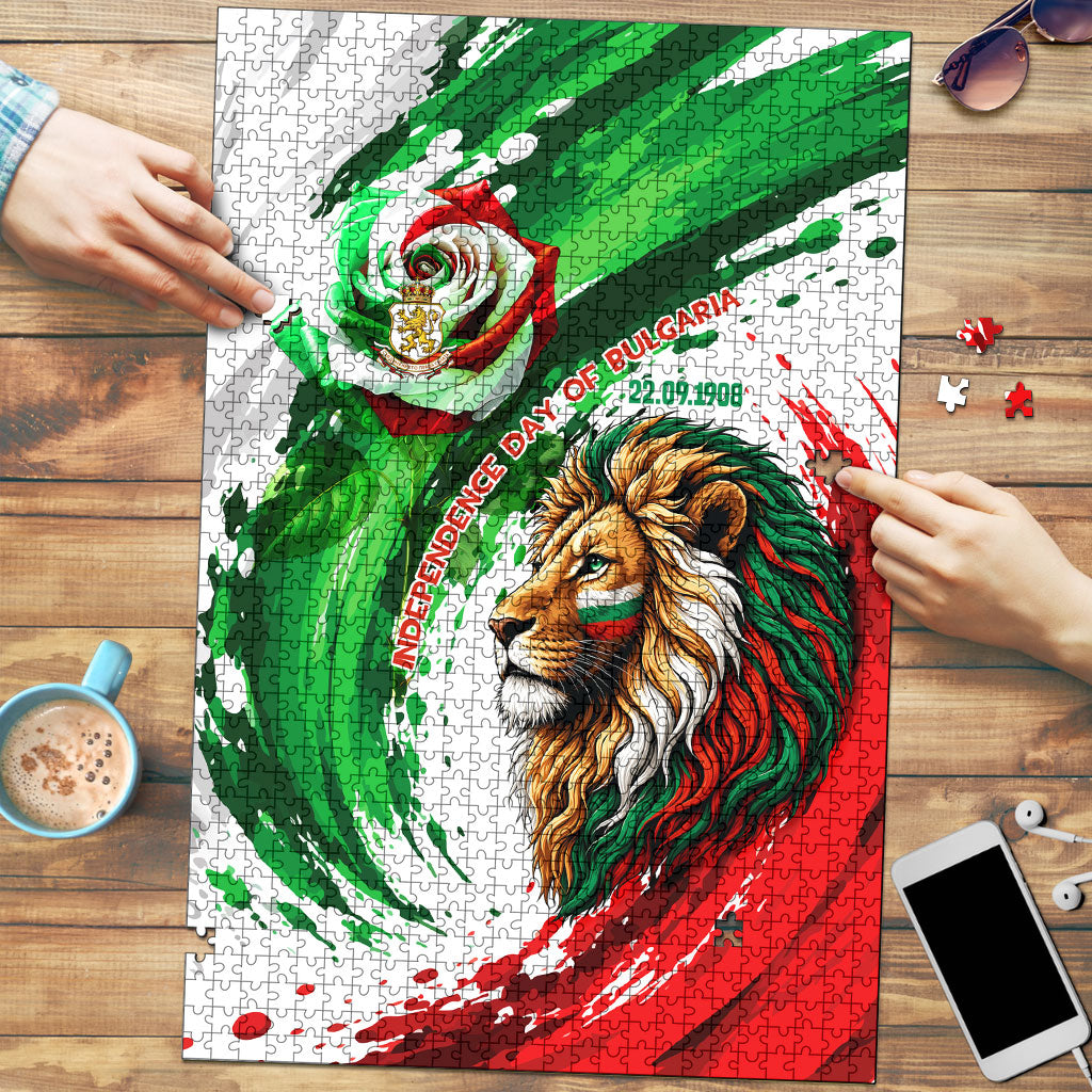 Bulgaria Independence Day Puzzle Bulgarian Flag Patriotic Lion National Emblem