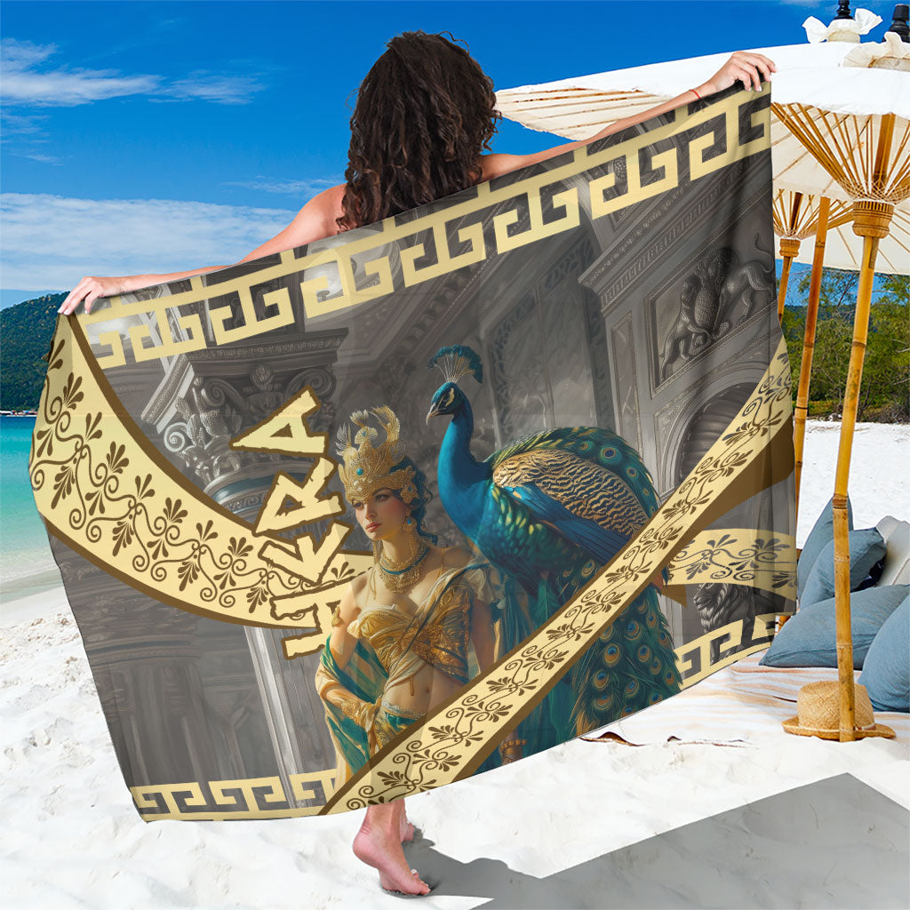 Hera Greek Goddess Sarong Ancient Mythology Peacock Art Graphic