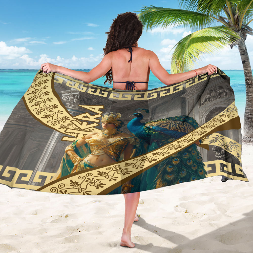 Hera Greek Goddess Sarong Ancient Mythology Peacock Art Graphic