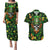 Happy St. Patrick's Day Skull Couples Matching Puletasi Dress and Hawaiian Shirt - Wonder Print Shop