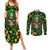 Happy St. Patrick's Day Skull Couples Matching Summer Maxi Dress and Long Sleeve Button Shirts - Wonder Print Shop