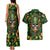 Happy St. Patrick's Day Skull Couples Matching Tank Maxi Dress and Hawaiian Shirt - Wonder Print Shop