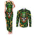 Happy St. Patrick's Day Skull Couples Matching Tank Maxi Dress and Long Sleeve Button Shirts - Wonder Print Shop