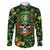 Happy St. Patrick's Day Skull Family Matching Long Sleeve Bodycon Dress and Hawaiian Shirt - Wonder Print Shop